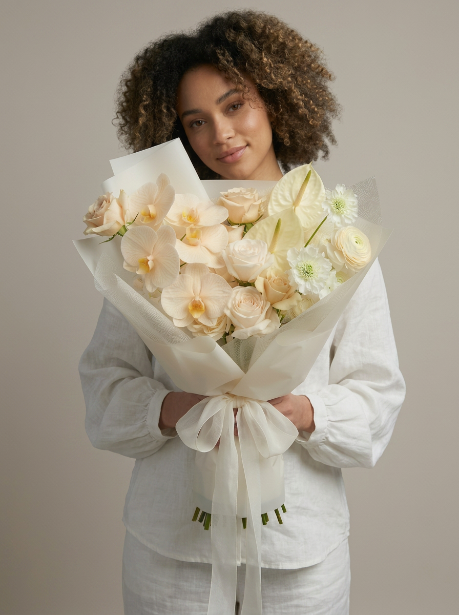 Elevated Wrapped Bouquet