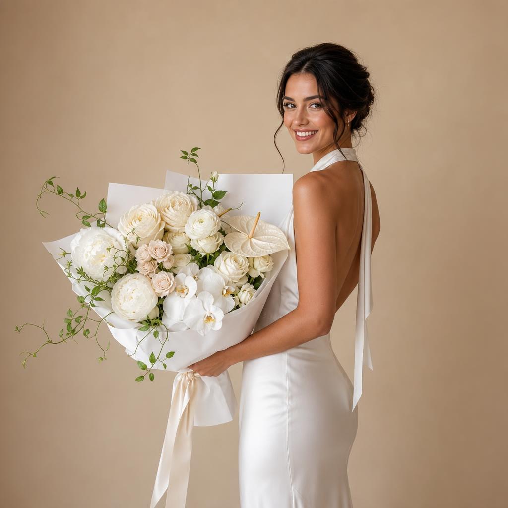 Elevated Wrapped Bouquet
